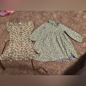 Floral Blouses in Green and Blue